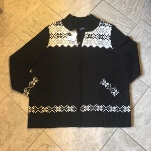 Black and white sweater, XXL, NWT